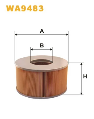 WIX FILTERS WA9483 — Фільтр повітряний TOYOTA LANDCRUISER WA9483/AM352/3 (вир-во WIX-FILTERS)