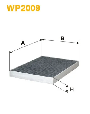 Filtre, air de l'habitacle WIX FILTERS WP2009