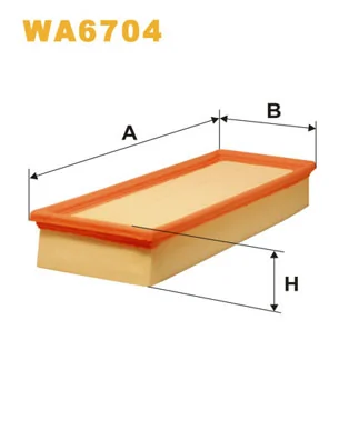 WIX FILTERS WA6704 — Фільтр повітряний