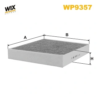 WIX FILTERS WP9357 — Фільтр салону вугільний WP9357/K1223A (вир-во WIX-FILTERS)