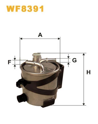 WIX FILTERS WF8391 — Фільтр паливний WF8391/980/6 (вир-во WIX-FILTERS)