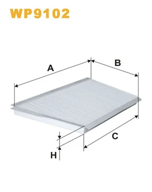 WIX FILTERS WP9102 — Фільтр салону K1106/WP9102 (вир-во WIX-FILTERS)