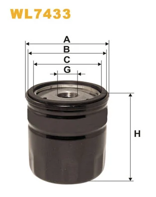 WIX FILTERS WL7433 — Фільтр масляний