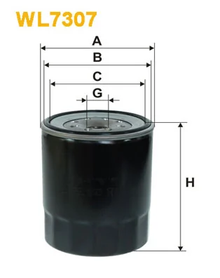 WIX FILTERS WL7307 — Фільтр оливний двигуна WL7307/OP636/1 (вир-во WIX-FILTERS)