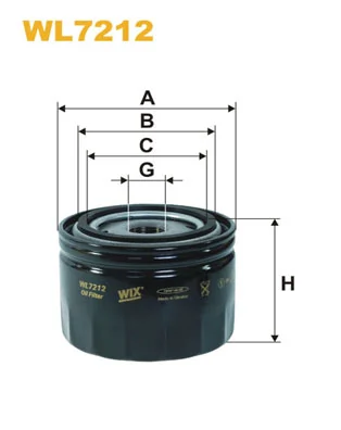WIX FILTERS WL7212 — Фільтр масляний