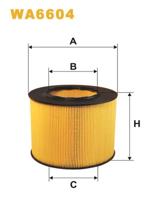 Фільтр повітряний WIX FILTERS WA6604 для Saab 9-5