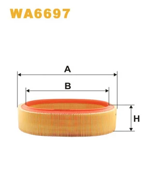 WIX FILTERS WA6697 — Фільтр повітряний