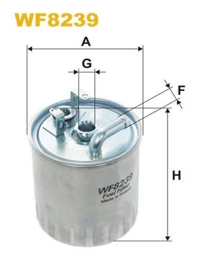 WIX FILTERS WF8239 — Фільтр паливний MB SPRINTER, VITO WF8239/PP841/1 (вир-во WIX-FILTERS)