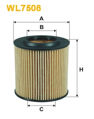 WIX FILTERS WL7508 — Фільтр оливний FORD RANGER 2.2 TDCi 11- (вир-во WIX-FILTERS)