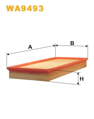 WIX FILTERS WA9493 — Фільтр повітряний MB A-KLASSE 160-200 CDI 04-12 (вир-во WIX-FILTERS)