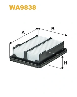 Фільтр повітряний WIX FILTERS WA9838 для Honda Jazz IV, HR-V