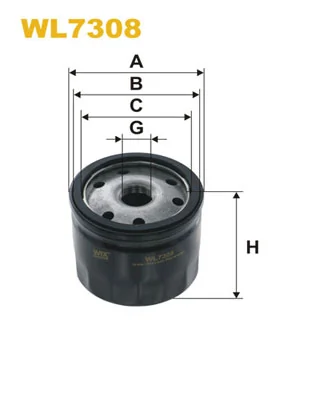WIX FILTERS WL7308 — Фільтр масляний