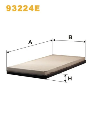 Filtre, air de l'habitacle WIX FILTERS 93224E