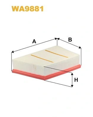 WIX FILTERS WA9881 — Фільтр повітряний