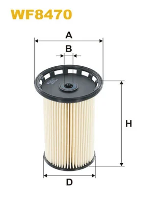 WIX FILTERS WF8470 — Фільтр паливний VW PASSAT 1.6-2.0 TDI 10-, AUDI Q3 2.0 TDI 11- (вир-во WIX-FILTERS)