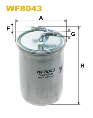 WIX FILTERS WF8043 — Фільтр паливний FORD WF8043/PP838 (вир-во WIX-FILTERS)