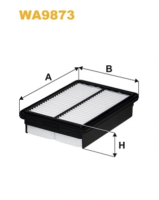 WIX FILTERS WA9873 — Фільтр повітряний HYUNDAI I30 1.4, 1.6 CRDI 16-, ELANTRA III 2.0 15- (вир-во WIX-FILTERS)