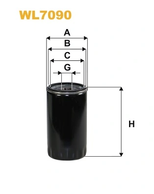 WIX FILTERS WL7090 — Фільтр оливний двигуна FORD ESCORT WL7090/OP544 (вир-во WIX-FILTERS)