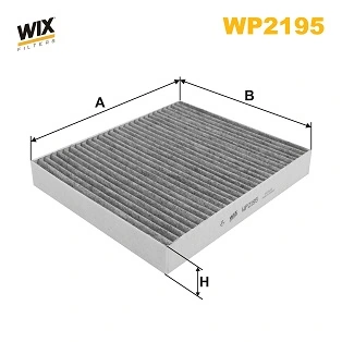 WIX FILTERS WP2195 — Фільтр салону вугільний KIA OPTIMA IV 15- (вир-во WIX FILTERS)
