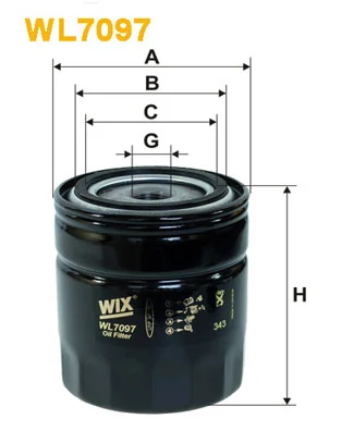 WIX FILTERS WL7097 — Фільтр масляний