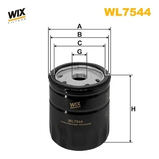 WIX FILTERS WL7544 — Фільтр масляний