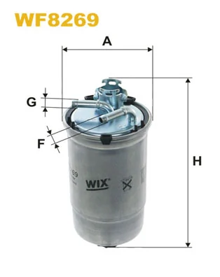 WIX FILTERS WF8269 — Фільтр паливний WF8269/PP839/5 (вир-во WIX-FILTERS)