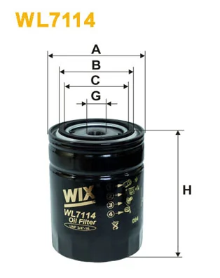 WIX FILTERS WL7114 — Фільтр масляний