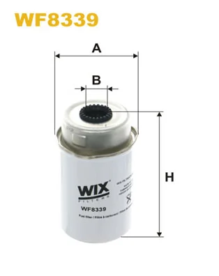 WIX FILTERS WF8339 — Фільтр паливний WF8339/PP848/3 (вир-во WIX-FILTERS)