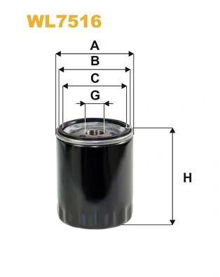 WIX FILTERS WL7516 — Фільтр оливний двигуна MAZDA 3, 6 1.5-2.2 D, 1.8-2.0 MZR 02- (вир-во WIX-FILTERS)
