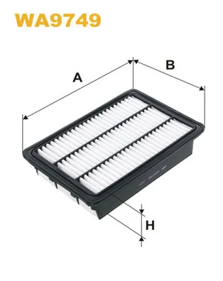 WIX FILTERS WA9749 — Фільтр повітряний Hyundai Santa Fe II (вир-во WIX-FILTERS)