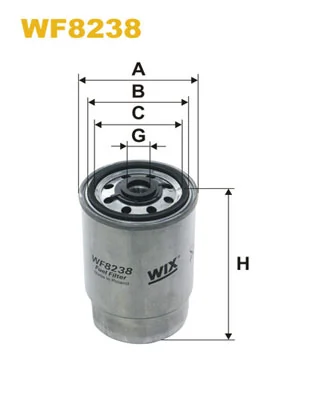WIX FILTERS WF8238 — Фільтр паливний