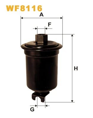 WIX FILTERS WF8116 — Фільтр паливний WF8116/PP927 (вир-во WIX-FILTERS)