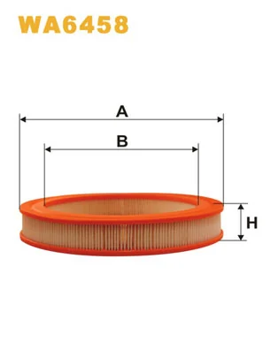 WIX FILTERS WA6458 — Фільтр повітряний HONDA CIVIC WA6458/AR278 (вир-во WIX-FILTERS)