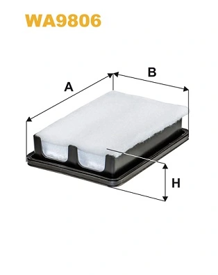 WIX FILTERS WA9806 — Фільтр повітряний MAZDA 2, 3 1.5 13- (вир-во WIX-FILTERS)