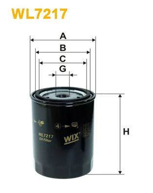 WIX FILTERS WL7217 — Фільтр масляний