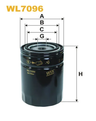 WIX FILTERS WL7096 — Фільтр масляний