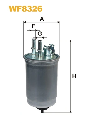 WIX FILTERS WF8326 — Фільтр паливний WF8326/PP838/5 (вир-во WIX-FILTERS)