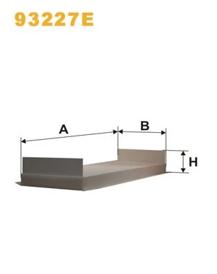 Filtre, air de l'habitacle WIX FILTERS 93227E