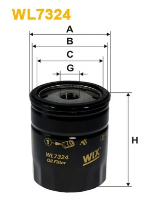 WIX FILTERS WL7324 — Фільтр масляний