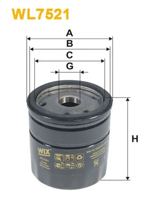 WIX FILTERS WL7521 — Фільтр масляний
