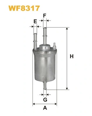 WIX FILTERS WF8317 — Фільтр паливний AUDI A3 WF8317/PP836/4 (вир-во WIX-FILTERS)