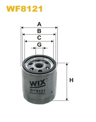 WIX FILTERS WF8121 — Фільтр паливний WF8121/PP932 (вир-во WIX-FILTERS)