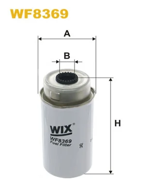 WIX FILTERS WF8369 — Фільтр паливний WF8369/PP848/4 (вир-во WIX-FILTERS)