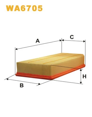 WIX FILTERS WA6705 — Фільтр повітряний