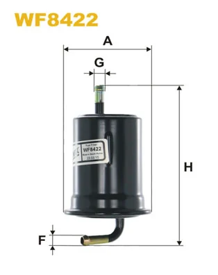 WIX FILTERS WF8422 — Фільтр паливний WF8422/PM912/4 (вир-во WIX-FILTERS)