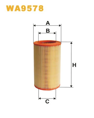 WIX FILTERS WA9578 — Фільтр повітряний WA9578/234/4 (вир-во WIX-FILTERS)