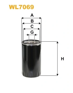 WIX FILTERS WL7069 — Фільтр оливний двигуна AUDI 80 WL7069/OP525/1 (вир-во WIX-FILTERS)