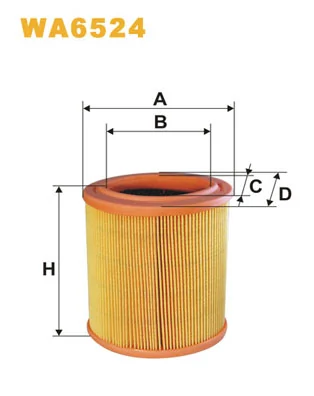 WIX FILTERS WA6524 — Фільтр повітряний CITROEN, PEUGEOT WA6524/AE311/1 (вир-во WIX-FILTERS)