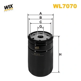 WIX FILTERS WL7070 — Фільтр оливний двигуна AUDI, VW WL7070/OP526 (вир-во WIX-FILTERS)