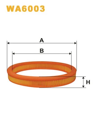 WIX FILTERS WA6003 — Фільтр повітряний